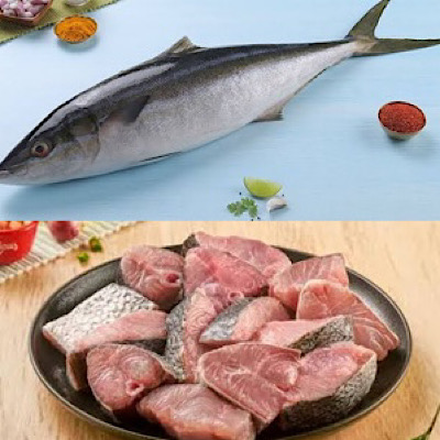 Marine Milk Fish Cubes Cut / Kuyil Punnara meen Cube cuts 500g Net weight