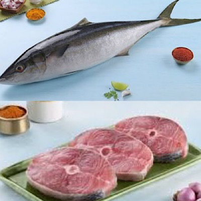 Kuyil Punnara meen Steak cut / Fry cut / Marine milk fish 500g Net weight