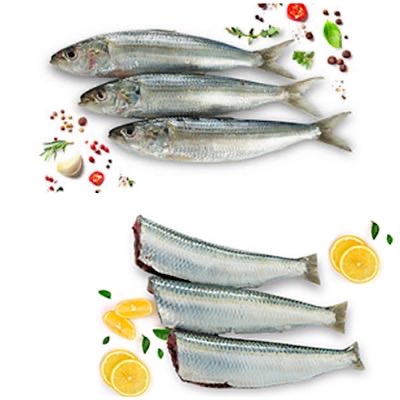 Kerala Sardine  /Chala Whole Cleaned without head 800g Gross/400g Net pack (Around 800g - 900g