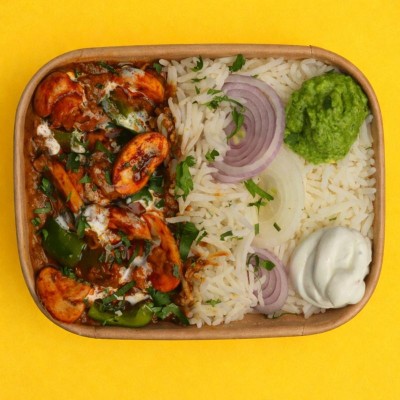 Mushroom Tikka Rice Bowl
