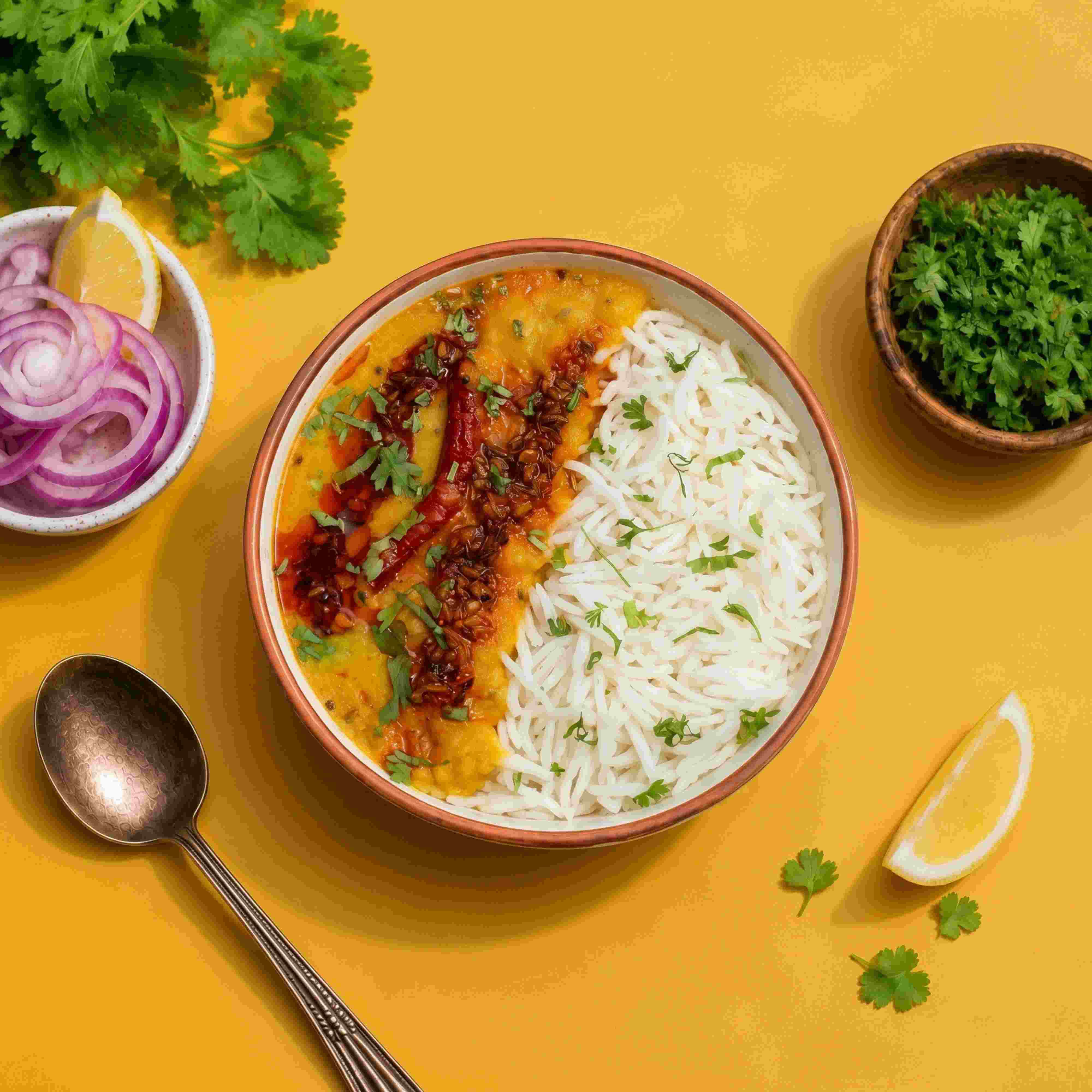 Desi Dal Tadka Rice Bowl