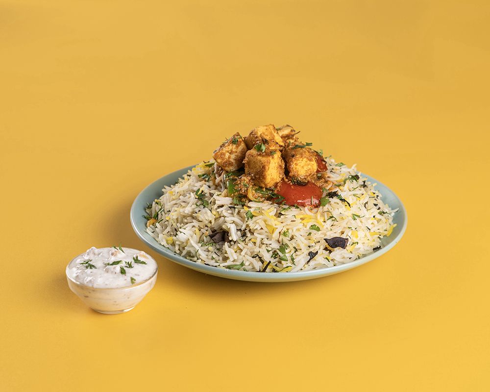 Paneer Tikka Jain Biryani Mini