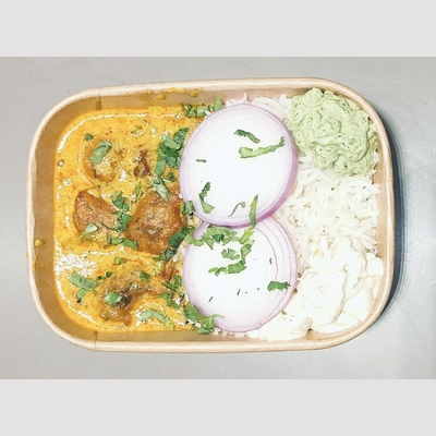 Punjabi kadhi pakoda Rice Bowl