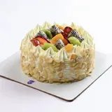Eggless Fresh Mix Fruit Cake
