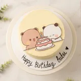 Bubu Dudu Birthday Photo Cake