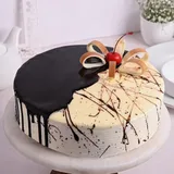 Half Chocolate Half Vanilla Cake