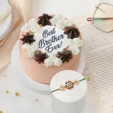 Best Brother Cake And Rakhi Combo