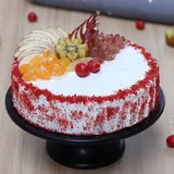 Red Velvet Fruit Vegan Cake