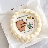 Birthday Theme Photo Cake