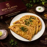 Tawa Aloo Paratha (1 Pcs) With Curd