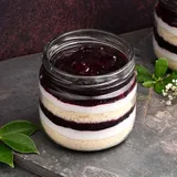 Eggless Blueberry Jar Cake