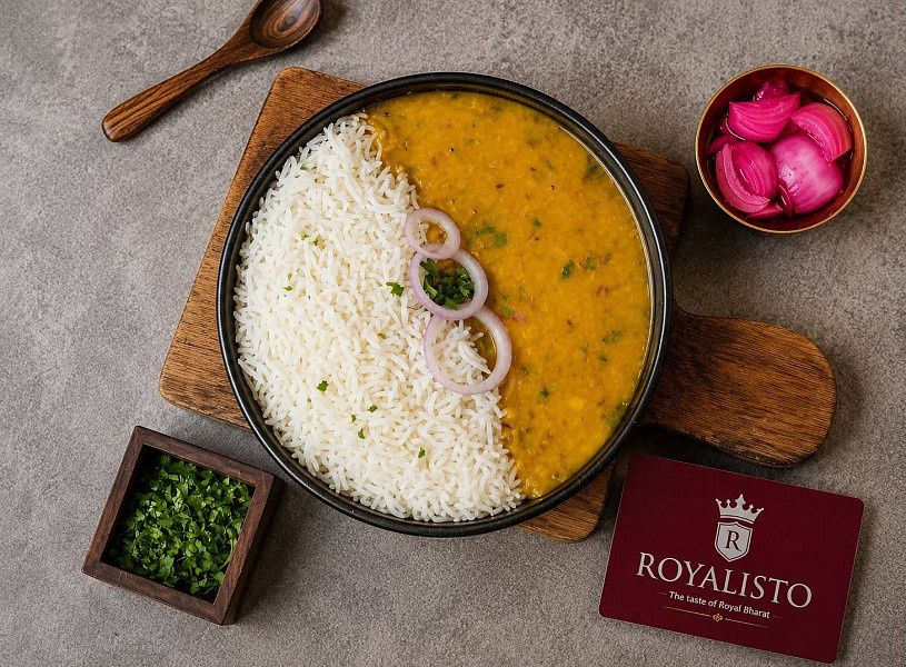 Dal Arahar Fry With Rice