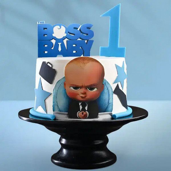 Boss Baby First Birthday Cake