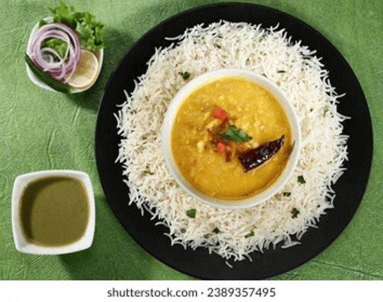 Dal Arahar Fry With Rice