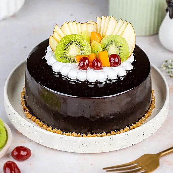 Fruit Chocolate Cake