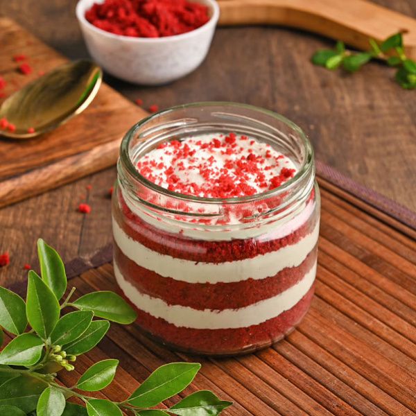 Red Velvet Single Jar Cake