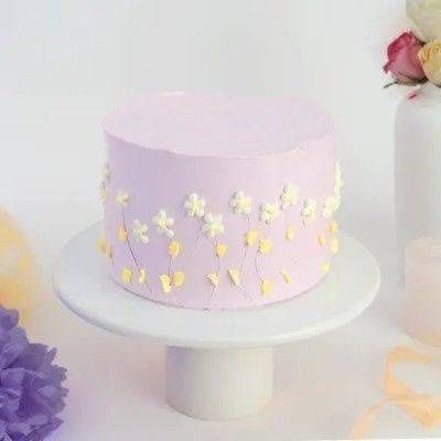 Pink Fleurs Bento Cake
