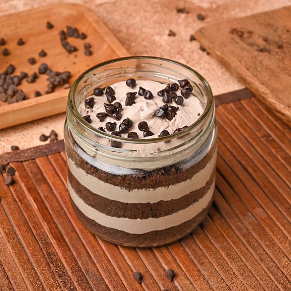 Choco Chip Single Jar Cake