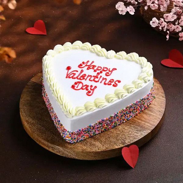 Sprinkled Valentine Pineapple Cake