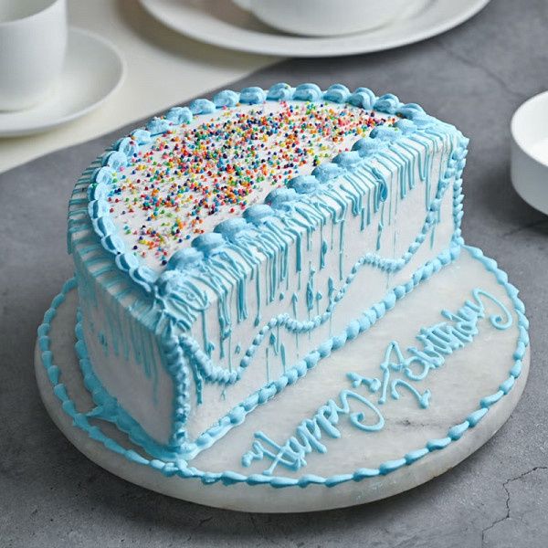 Half Birthday  Vanilla Cake