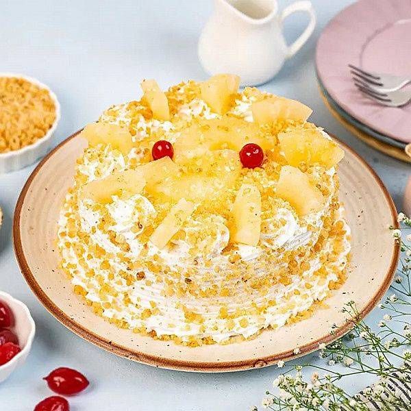 Pineapple With Butterscotch Cake