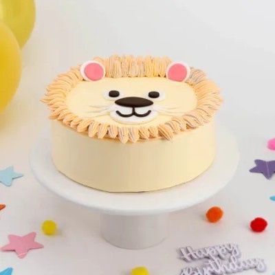 Delicious Lion Face Cake