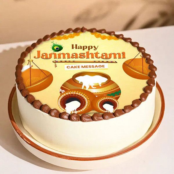 Festive Janmashtami Cake