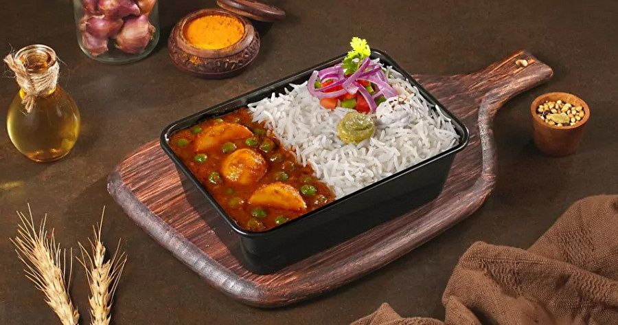 Aloo Matar Rice Box