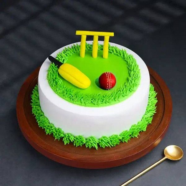 Cricket Theme Birthday Cake