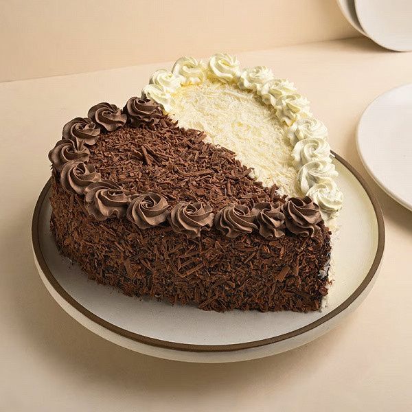 Chocolate Bliss Heart Cake