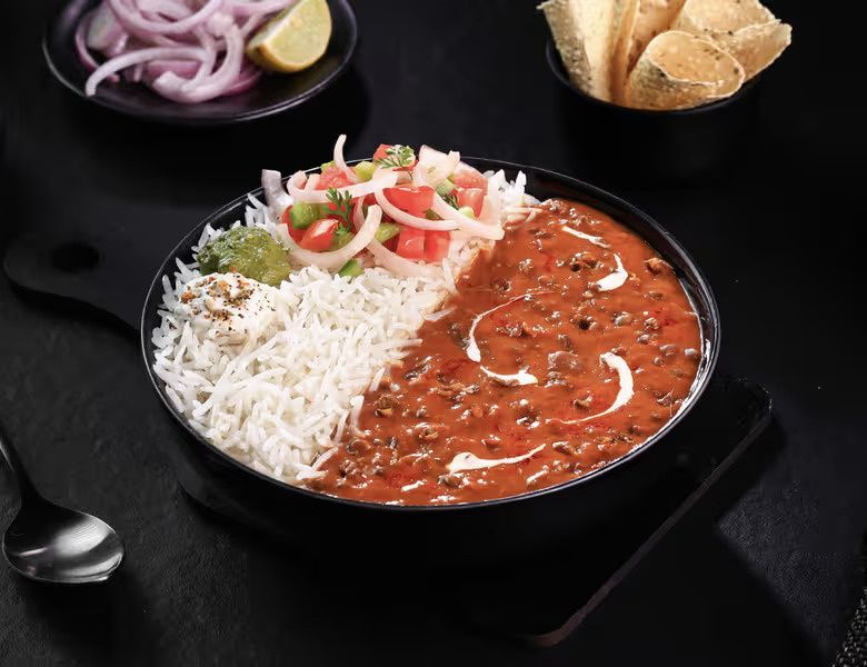 Dal Makhani With Steamed Rice