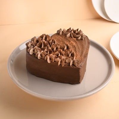 Floral Heart Chocolate Cake