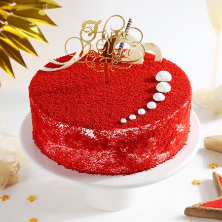 New Year Red Velvet Cake