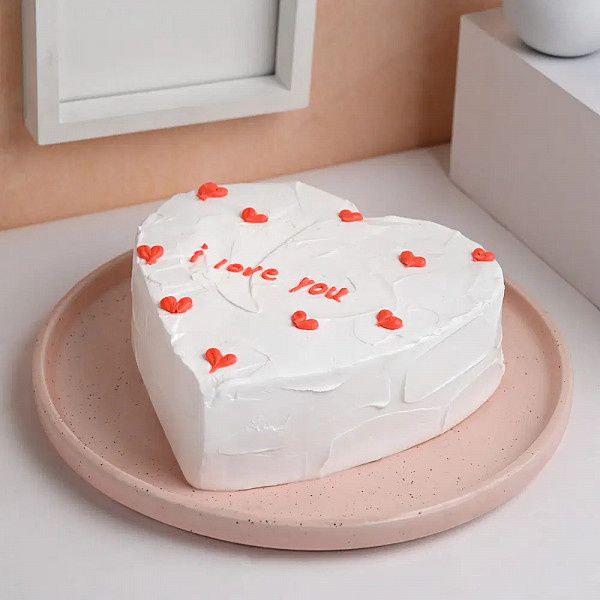 Little Hearts Vanilla Cake