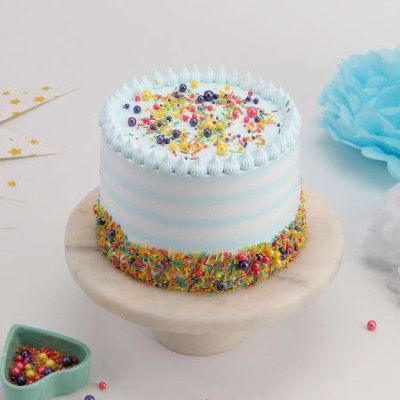 Pristine Cake With Sprinkles