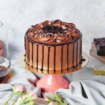 Belgian Dark Chocolate Ganache Cake
