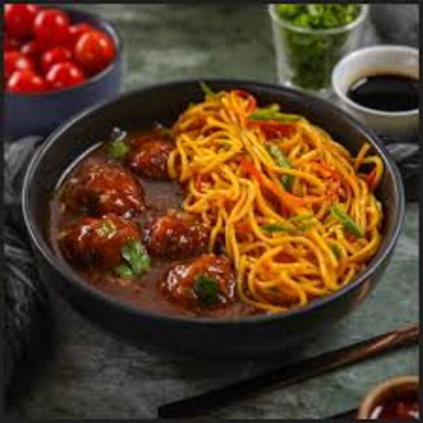 Noodles With Veg Manchurian