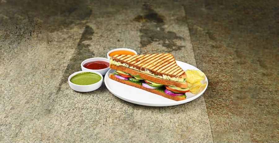 Grilled Veg Club Sandwich