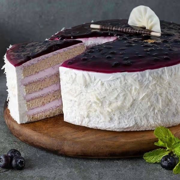 Vanilla Blueberry Cake