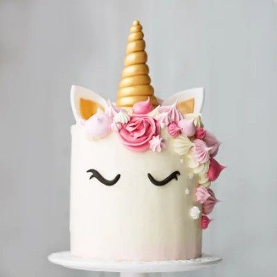 Pink Blossom Unicorn Cake