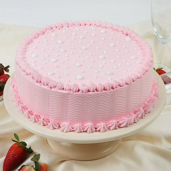 Tasty Strawberry Vegan Cake