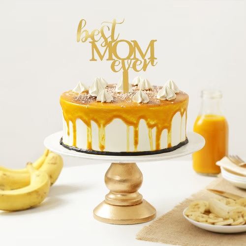 Heavenly Butterscotch Drip Indulgence Cake For Mom
