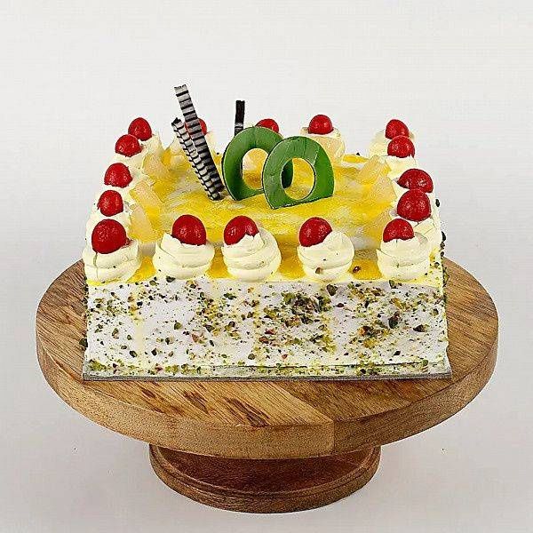 Cream Drop & Cherry Pineapple Cake-