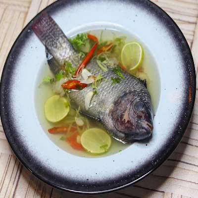 Steamed Whole Fish In Chilli Lime Broth