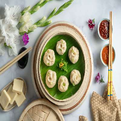 Chicken Cheese Steamed Momo