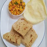 Paneer Bhurji + Plain Paratha (3pc)