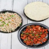 Veg Fried Rice + Gobhi Manchurian