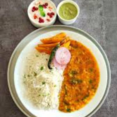Dal Chawal Aloo Bhujia