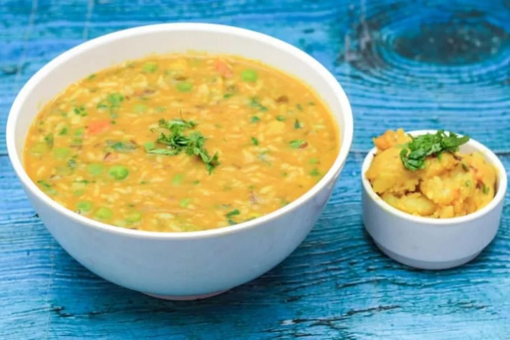 Dal Khichdi With Chokha