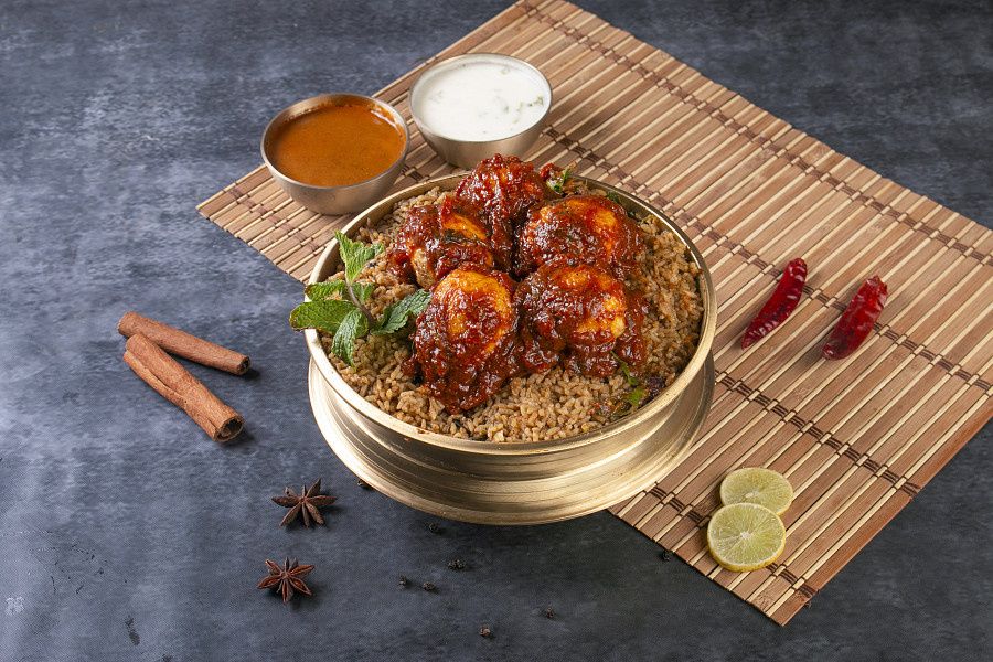 Chittimutyalu Egg Biryani